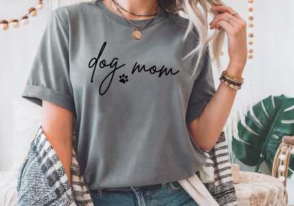 Dog Mom with Paw Print
