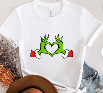 Grinch Heart Hands